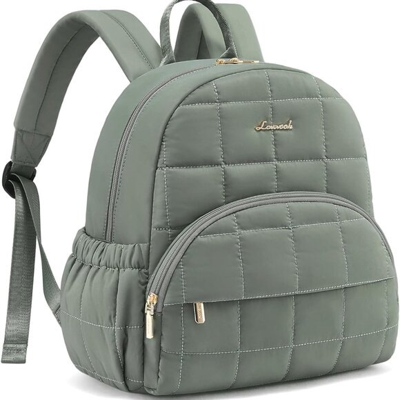 Small Women Backpack Puffer Quilted Daypack Compact Lightweight Purse - Picture 1 of 7